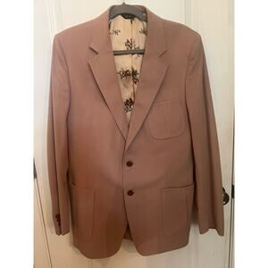 PHOENIX Men's Vintage Suede Hunting Coat Jacket Blazer Tan office siren career